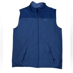 Under Armour Navy and Blue Zip Vest